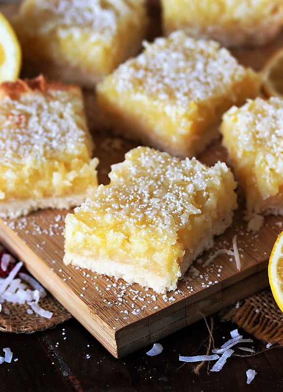Luscious LemonCoconut Bars The Kitchen is My Playground