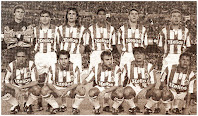 REAL VALLADOLID S. A. D.- Valladolid, España - Temporada 1993-94 - Lozano, Alberto, Walter Lozano, Iván Rocha, Gracia y Najdovski; Ramón, Castillo, Cuaresma, Ferreras y Chuchi Macón - F. C. BARCELONA 3 (Beguiristain (2) y Romario), REAL VALLADOLID 0 - 06/10/1993 - Liga de 1ª División, jornada 6 - Barcelona, Nou Camp