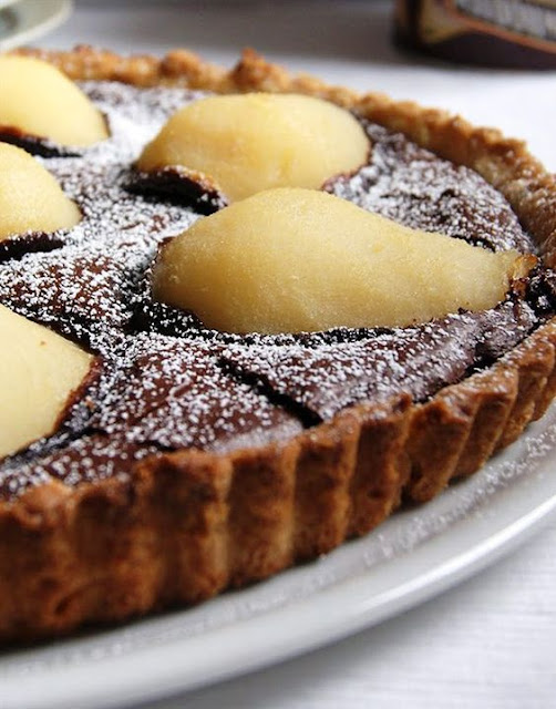 French Food Friday -Chocolate Pear Tarte