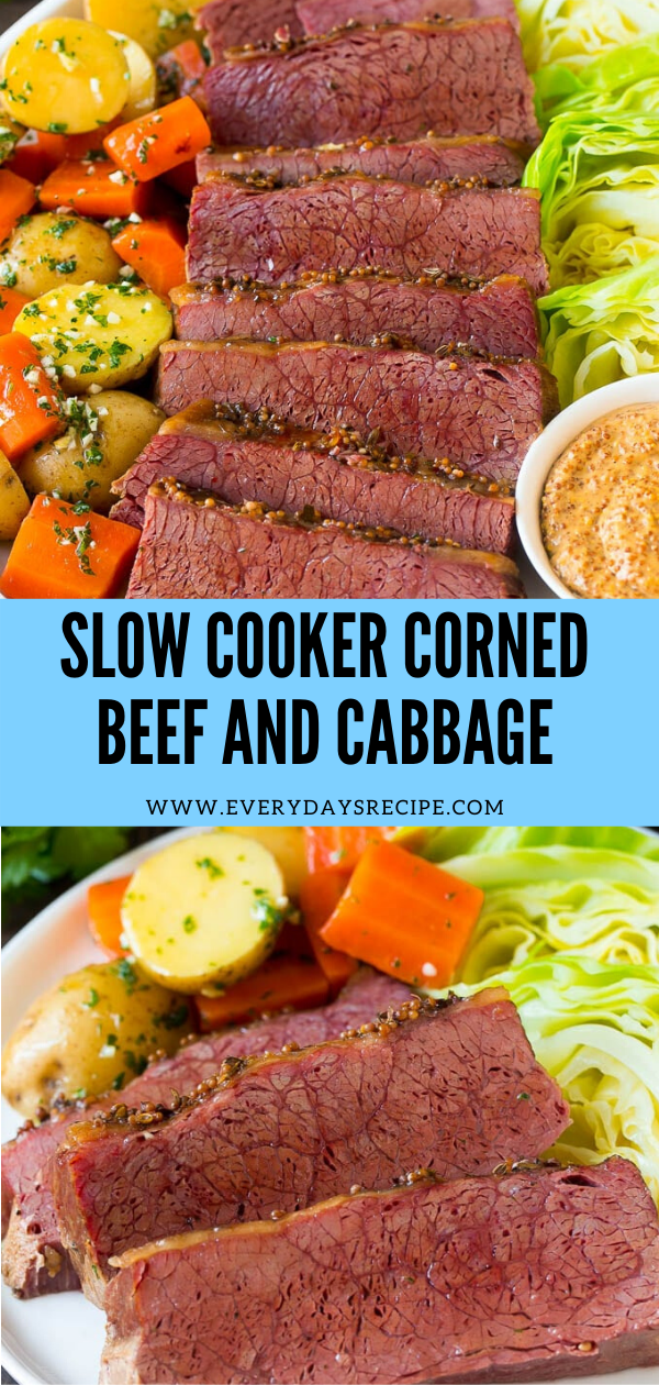 SLOW COOKER CORNED BEEF AND CABBAGE - Every Days Recipe