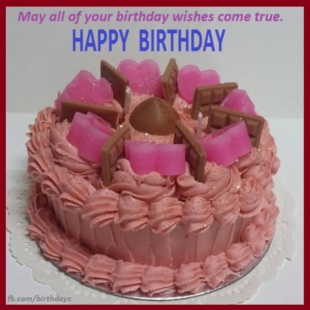 Birthday greeting wishes card cake picture