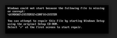Cara Perbaiki Windows XP File Missing or Corrupt System32 Cara Perbaiki Windows XP File Missing or Corrupt System32