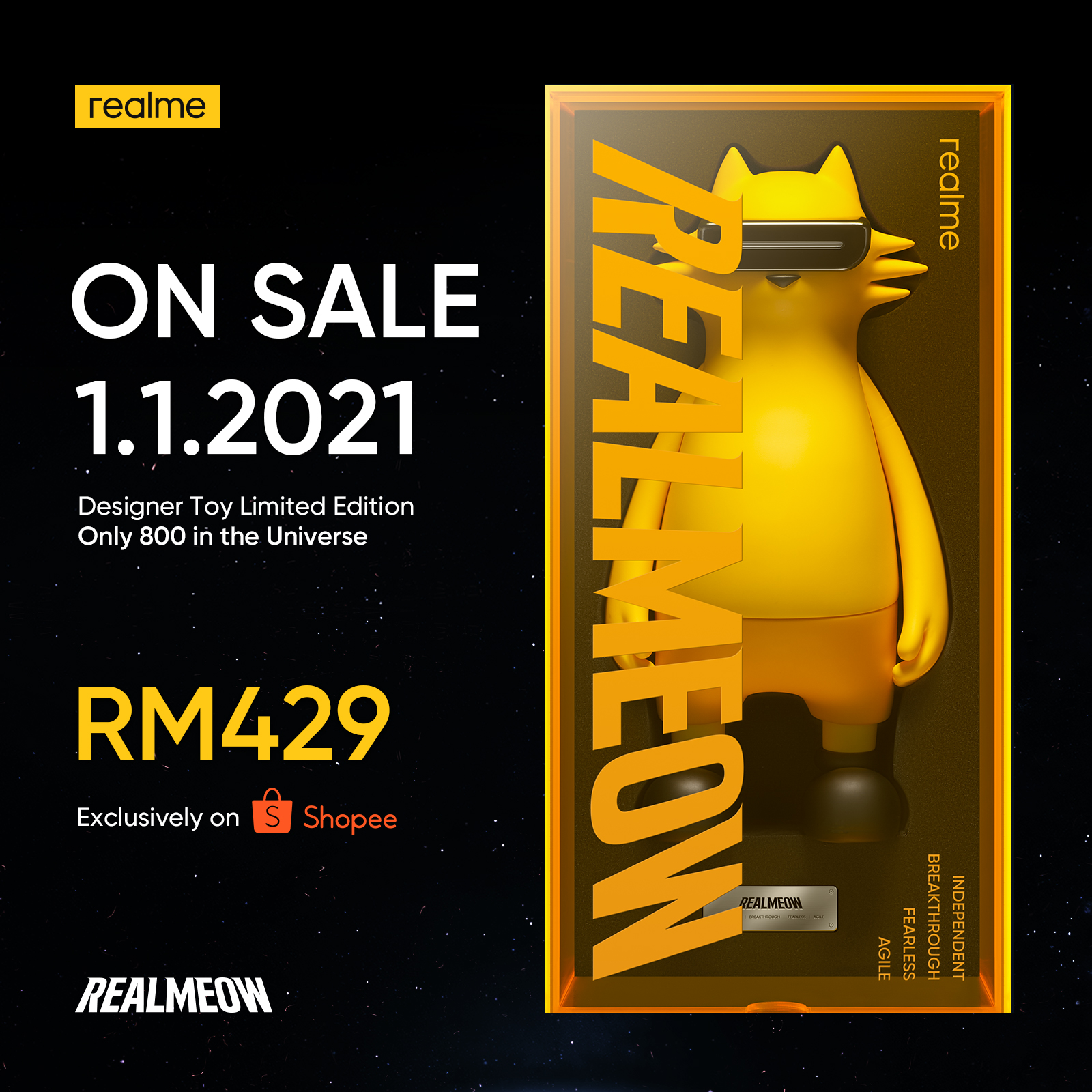 BE THE OWNER OF REALMEOW FROM 1ST OF JANUARY 2021 ONWARDS, ONLY 800 UNITS AVAILABLE IN THE UNIVERSE