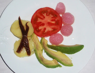 ensalada con rabanitos cocidos