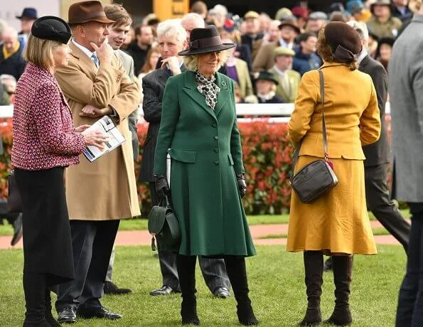 The Duchess of Cornwall, Princess Anne, Princess Royal. Zara Tindall wore Laura Green London Antonia angora wool coat