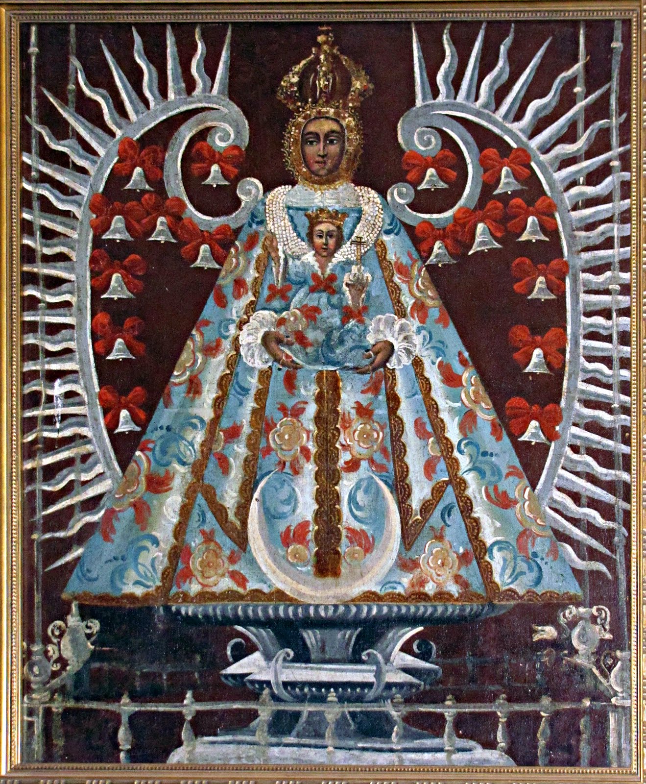 Ntra. Sra. del Prado, Patrona de Ciudad Real. (Óleo S. XVIII) Parroquia de Almodóvar del Campo