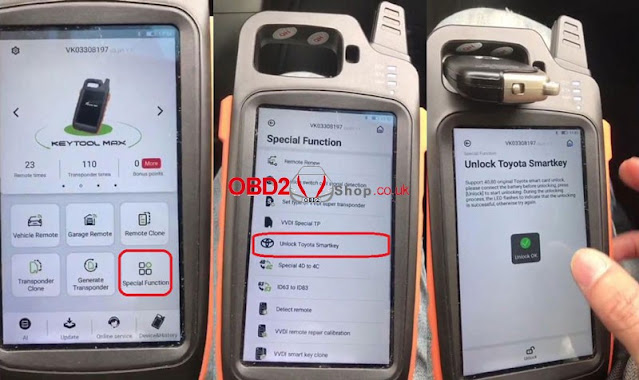 VVDI Key Tool Max Unlock Lexus 570 Key