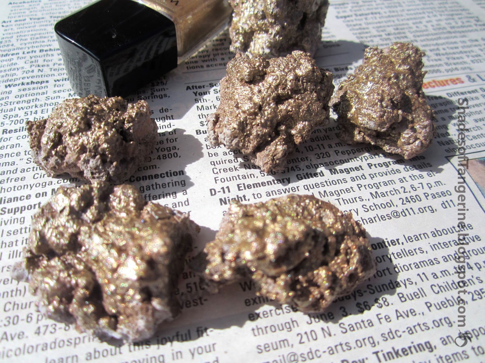 Shades Of Tangerine Faux Geode Knob DIY