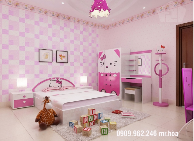 tủ áo hello kitty 1m6