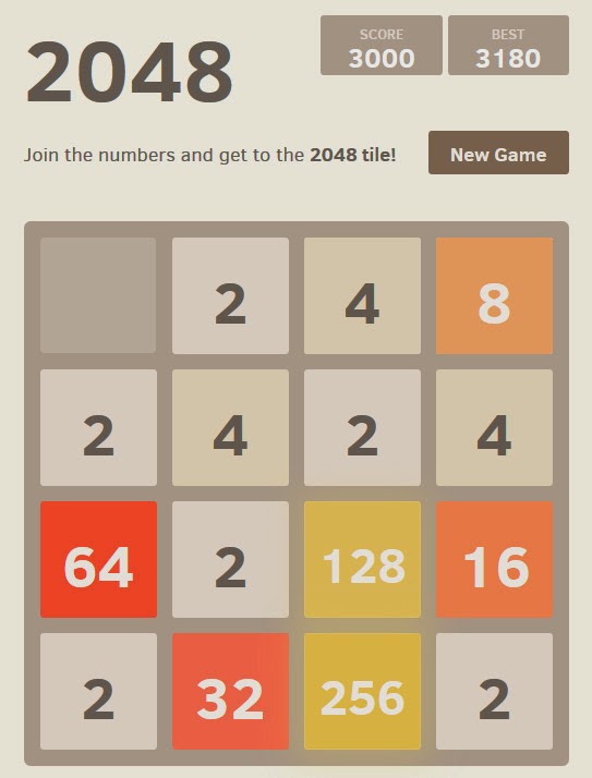 Логическая игра "2048" .