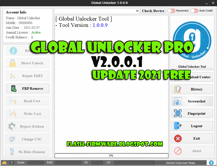 Global Unlocker Pro v2.0.0.1 Update 2021 Free Download