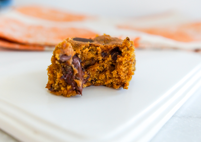  maybe even   a pumpkin chocolate chip cookie Gluten-Free Pumpkin Chocolate Chip Bars