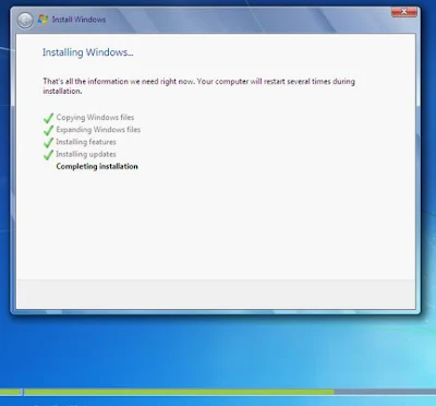 Cara install windows 7 melalui flashdisk