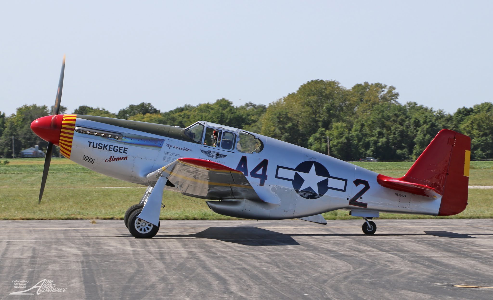 The Aero Experience P51 "Tuskegee Airmen" Launches to Washington, D.C