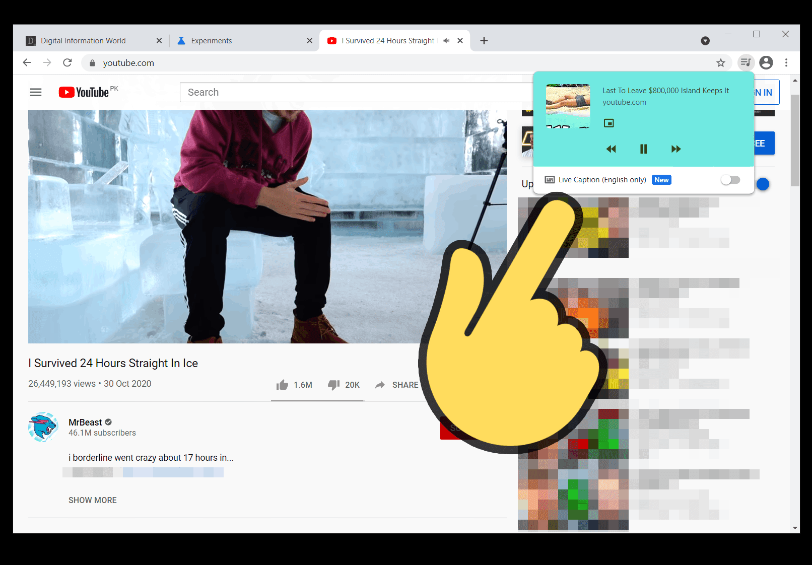 Alternative Method to Stop Live Caption in Chrome Web Browser
