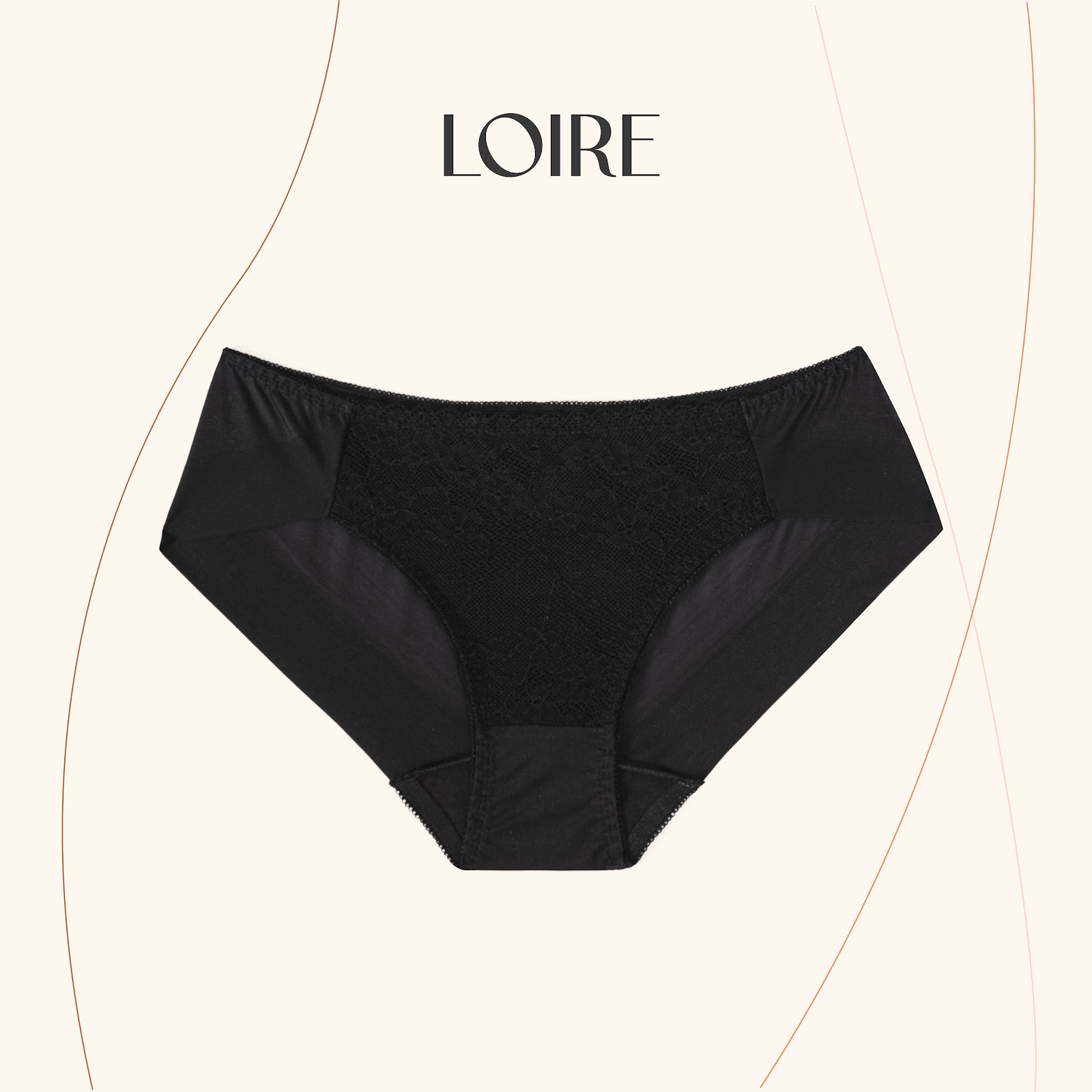 QUẦN LÓT COTTON REN MỎNG NHẸ THOẢI MÁI QBRC35 CHÍNH HÃNG LOIRÉ