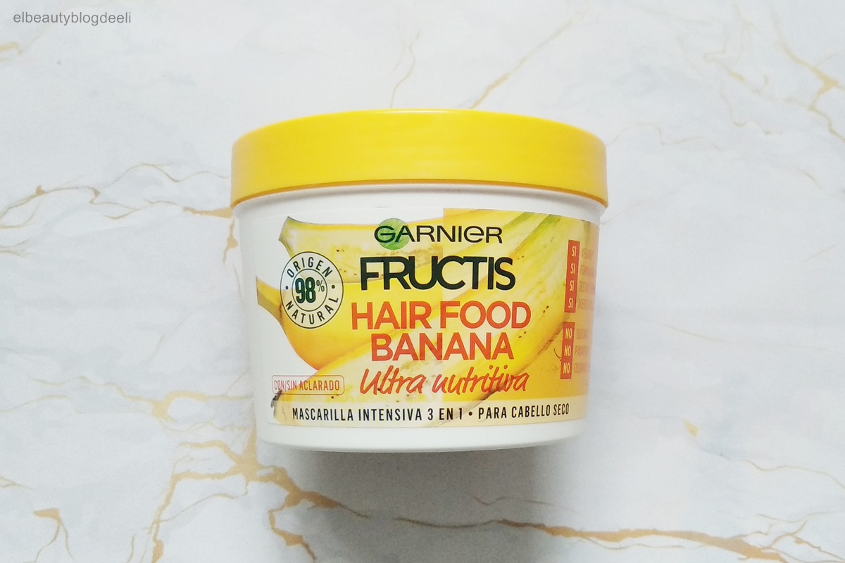Probando la mascarilla Hair Food Banana Fructis Garnier El blog de Eli