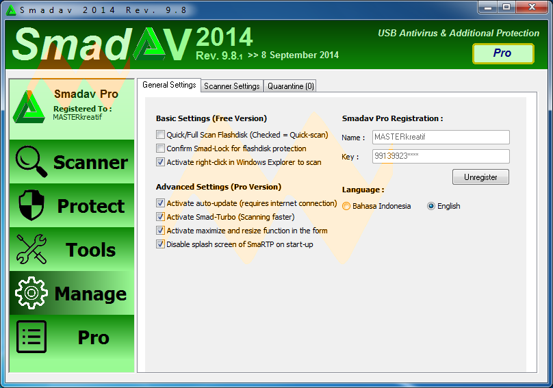 SmadAV Pro 2014 Rev. 9.8 Full Version SmadAV Pro 2014 Rev. 9.8 Full Version