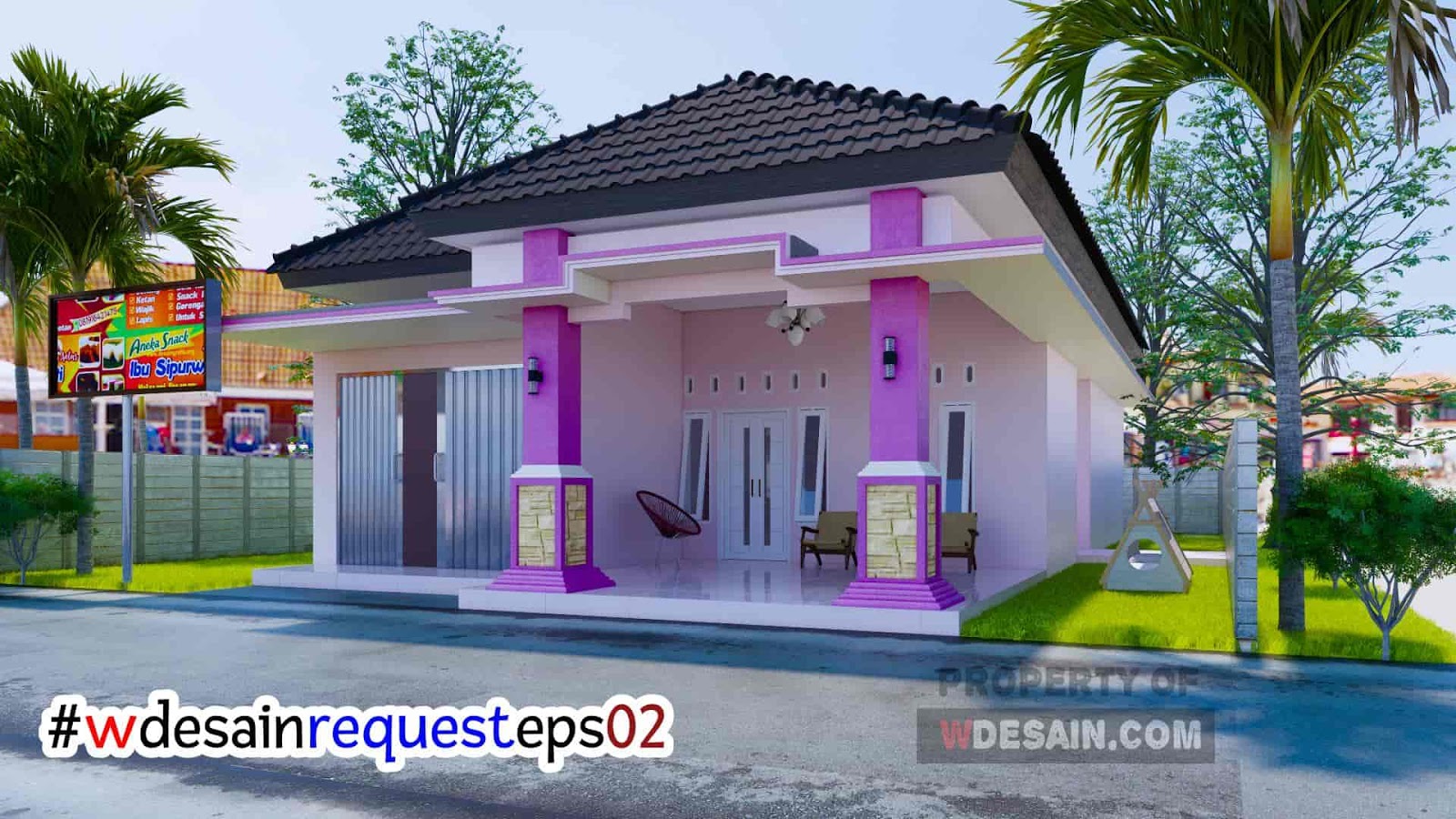 Desain Rumah Minimalis 3 Kamar 1 Mushola Dan Toko Desain Rumah Minimalis