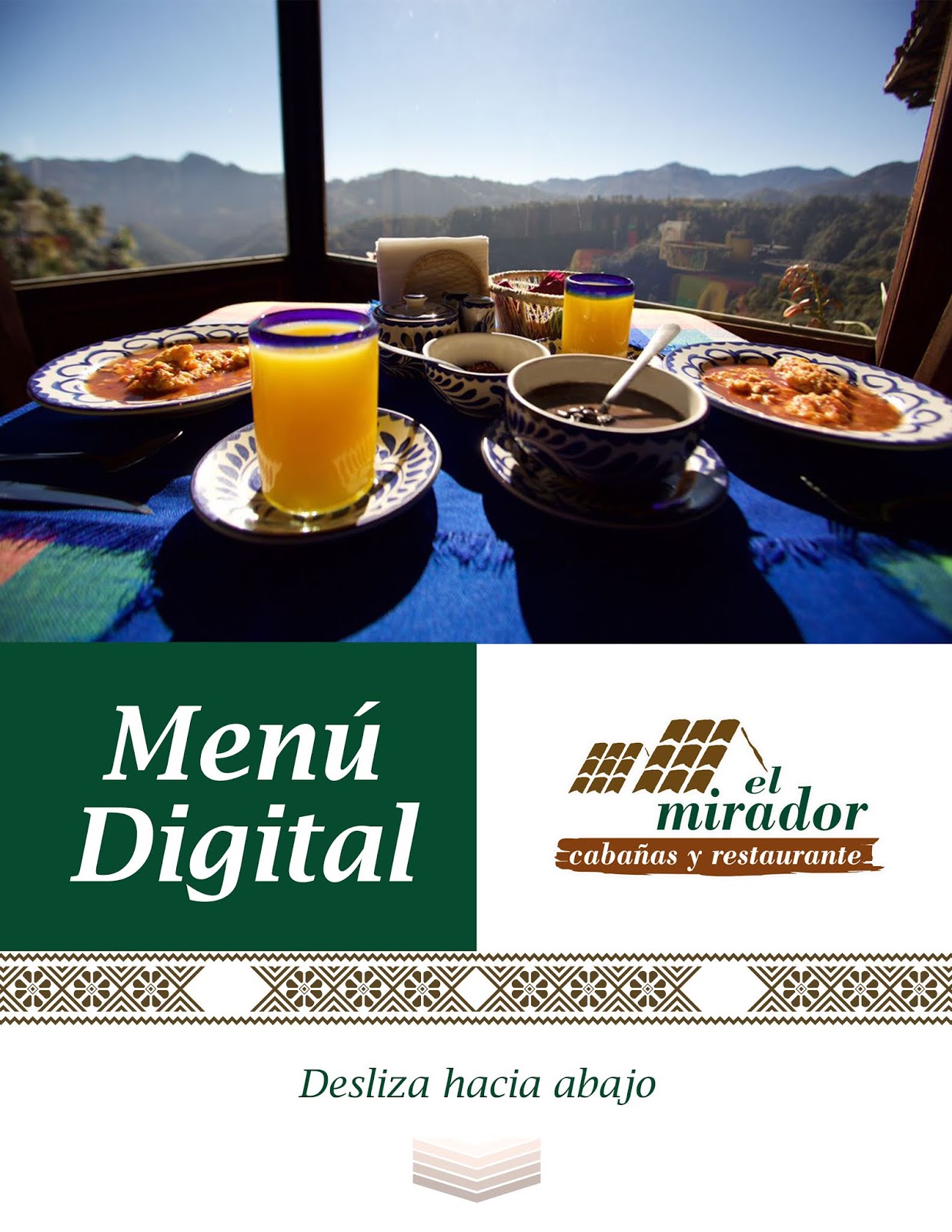 Menú "El Mirador"