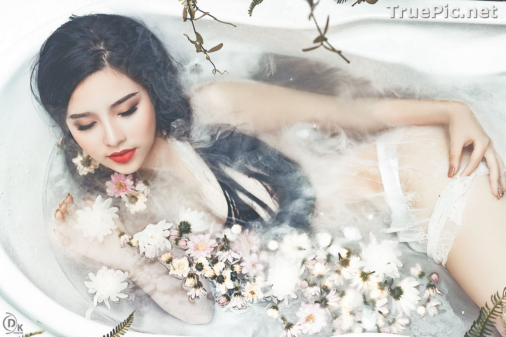 Image Vietnamese Model - Beautiful Fairy Flower In The Bath - TruePic.net - Picture-18