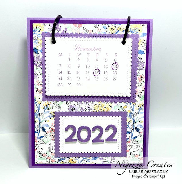 Nigezza Creates 2022 Handmade Desk Calendar