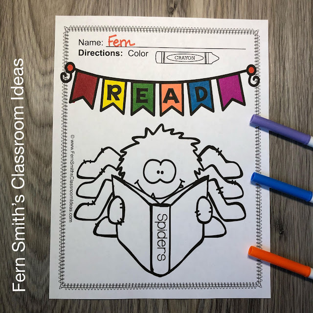 Click Here To Download This Bats and Spiders Coloring Pages Resource Today!