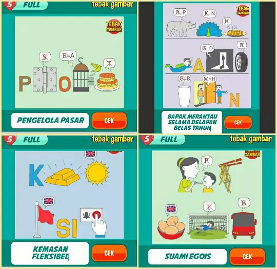 Kunci Jawaban Tebak Gambar Level 131 Lengkap Serbagratis95