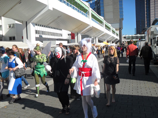 Participants dressed up for expo