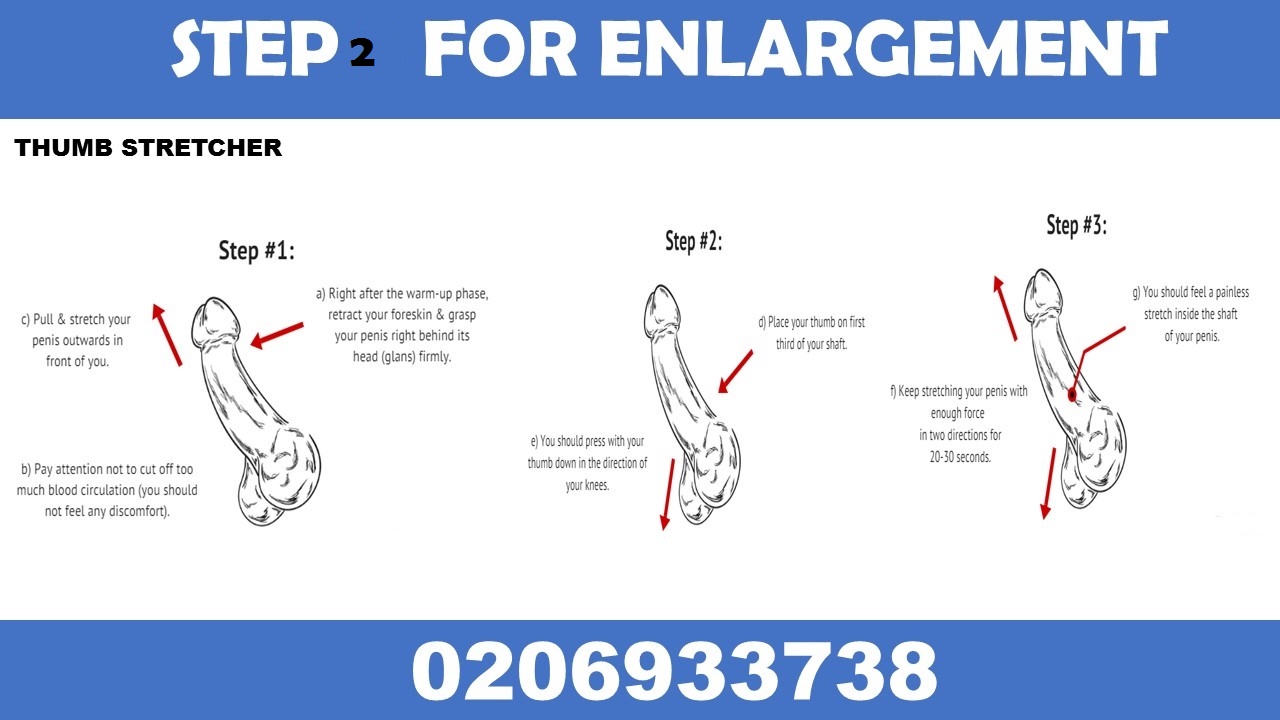 Natural penis enlargement exercises.