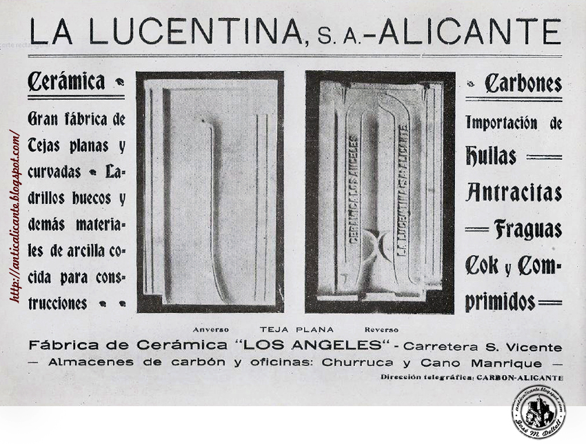 Antíc "detalles de una ciudad" Fabrica de Cerámica "Los Ángeles" Alicante España