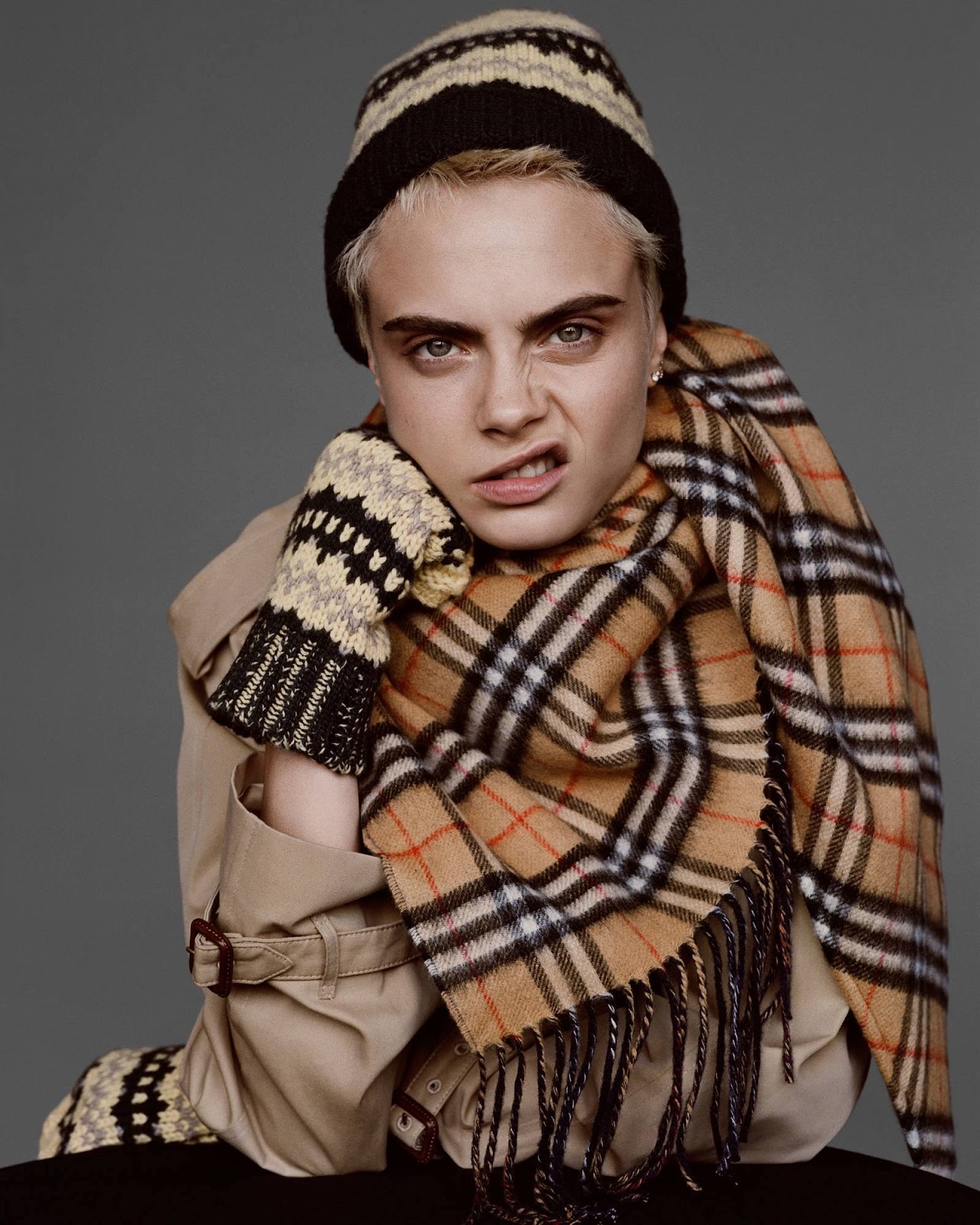 Burberry Holiday 2017 Campaign featuring Cara Delevingne