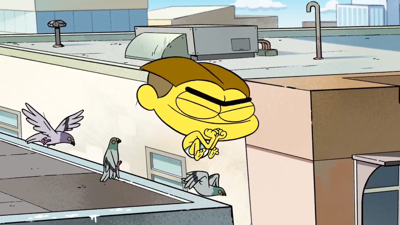 Shirtless Drawn Cartoon Boys Cricket Green in Briefs