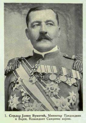 Serdar Janko Vukotić, Prime minister and minister of war. Commandant of the Sandzak Army