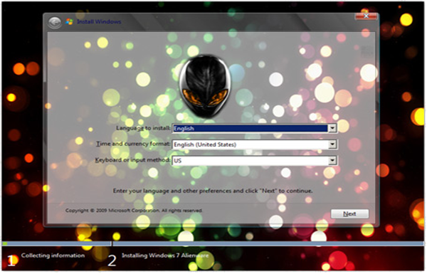 Windows 7 AlienWare Edition S4 s Windows 7 AlienWare Edition