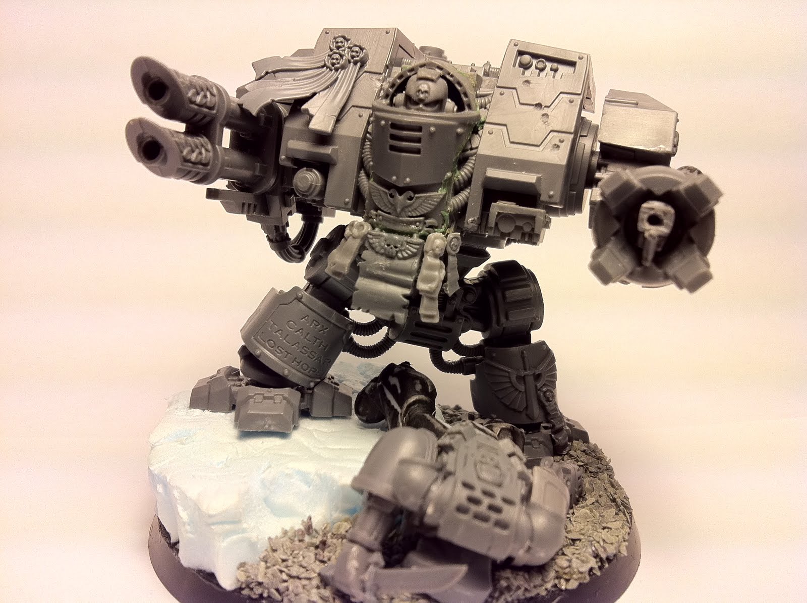 3+ FTW: More WIP Angels of Absolution Dreadnought