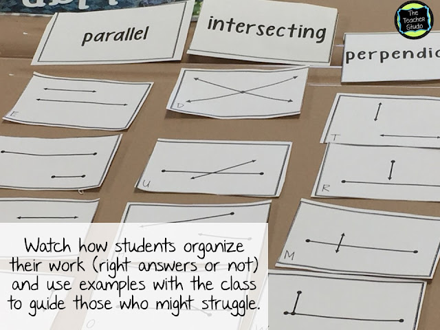 finding math misconceptions using math concept sorts