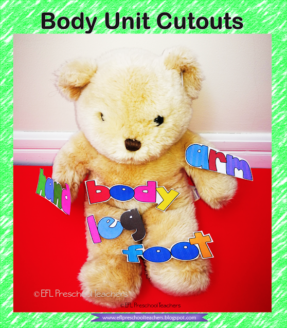 teddy bear's parts of the body