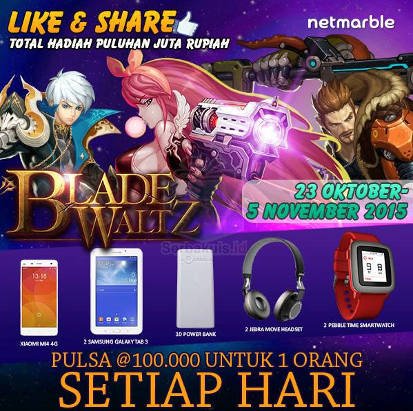 Kuis Blade Waltz Berhadiah Xiaomi Mi4 4G