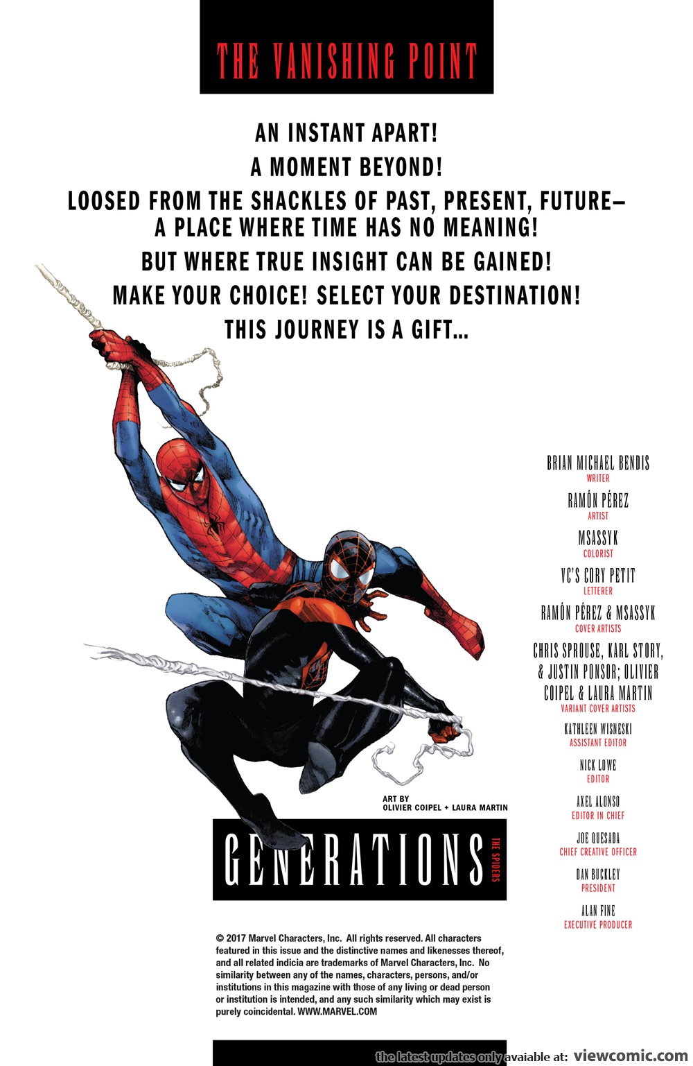 Generations Miles Morales Spider Man Peter Parker Spider Man 001 2017 |  Read Generations Miles Morales Spider Man Peter Parker Spider Man 001 2017  comic online in high quality. Read Full Comic