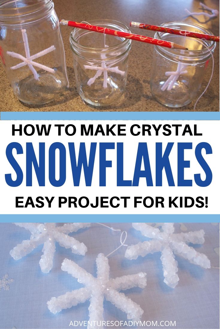 DIY Crystal Snowflakes Adventures of a DIY Mom