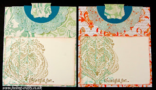 Thankful Mini Album made using the Envelope Punch Board from Stampin' Up! - check out this blog for lots of cute ideas