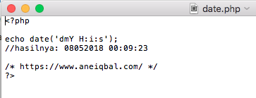 tutorial fungsi php date() function tutorial fungsi php date() function
