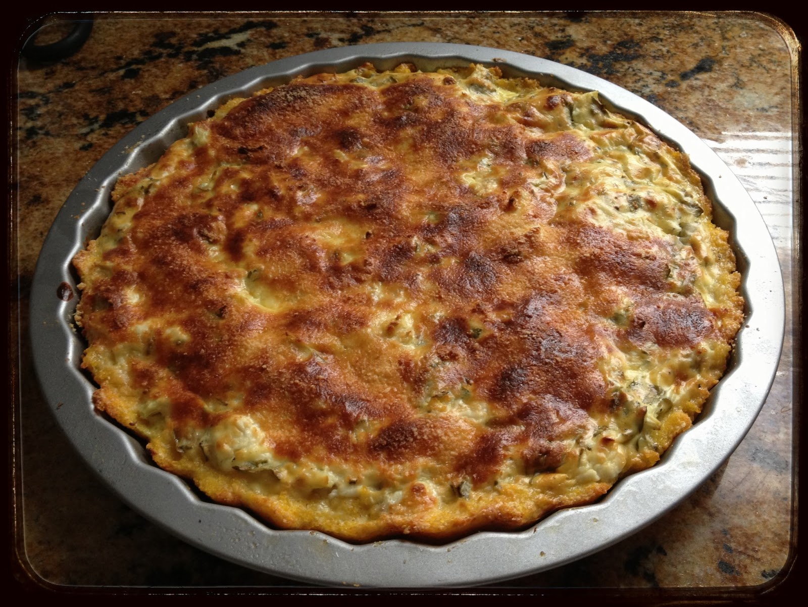 A Girl And Her Fork: Artichoke & Goat Cheese Tart with Parmesan-Polenta ...