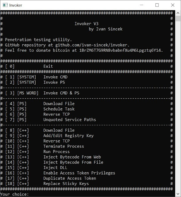 Invoker – Penetration Testing Utility Invoker – Penetration Testing Utility