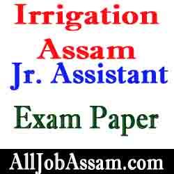 Irrigation Assam Junior Assistant Previous Papers