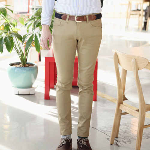 [Jogun Shop] Slim Fit Khaki Pants | KSTYLICK - Latest Korean Fashion ...