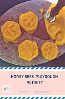 pin honeybees playdough activity