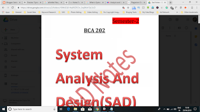 System Analysis and Design Notes