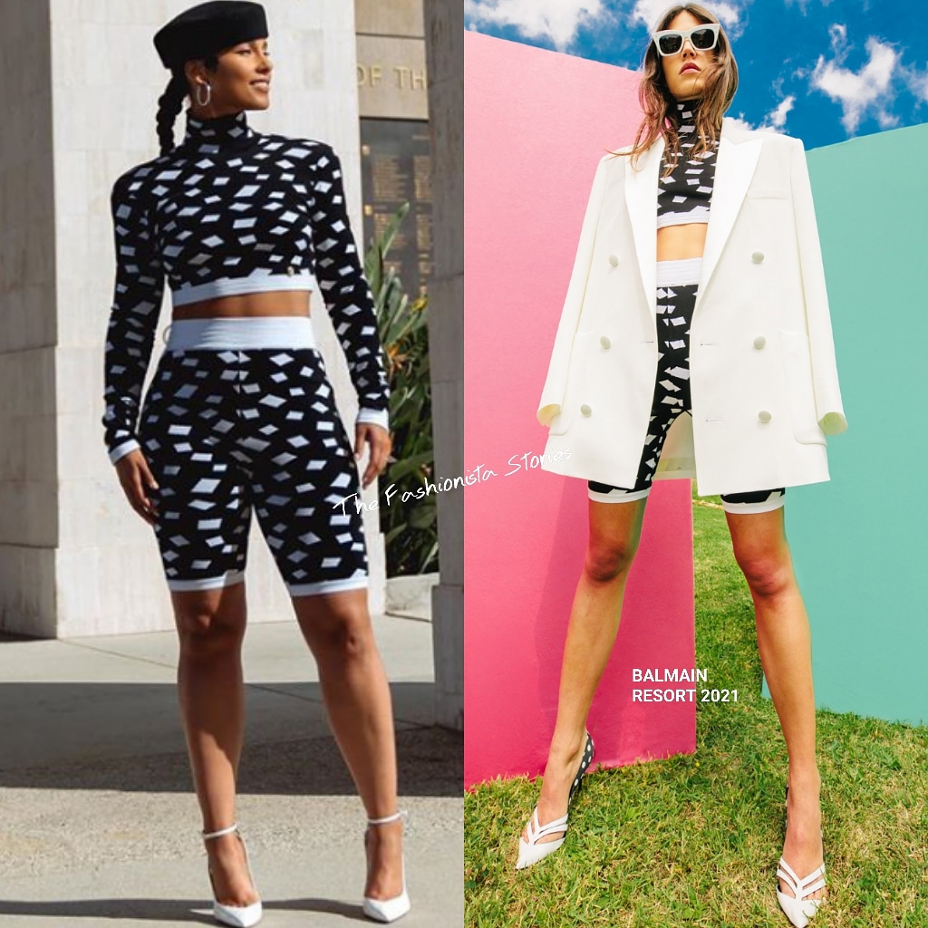Instagram Style Alicia Keys in Balmain to Kickoff her Partnership with